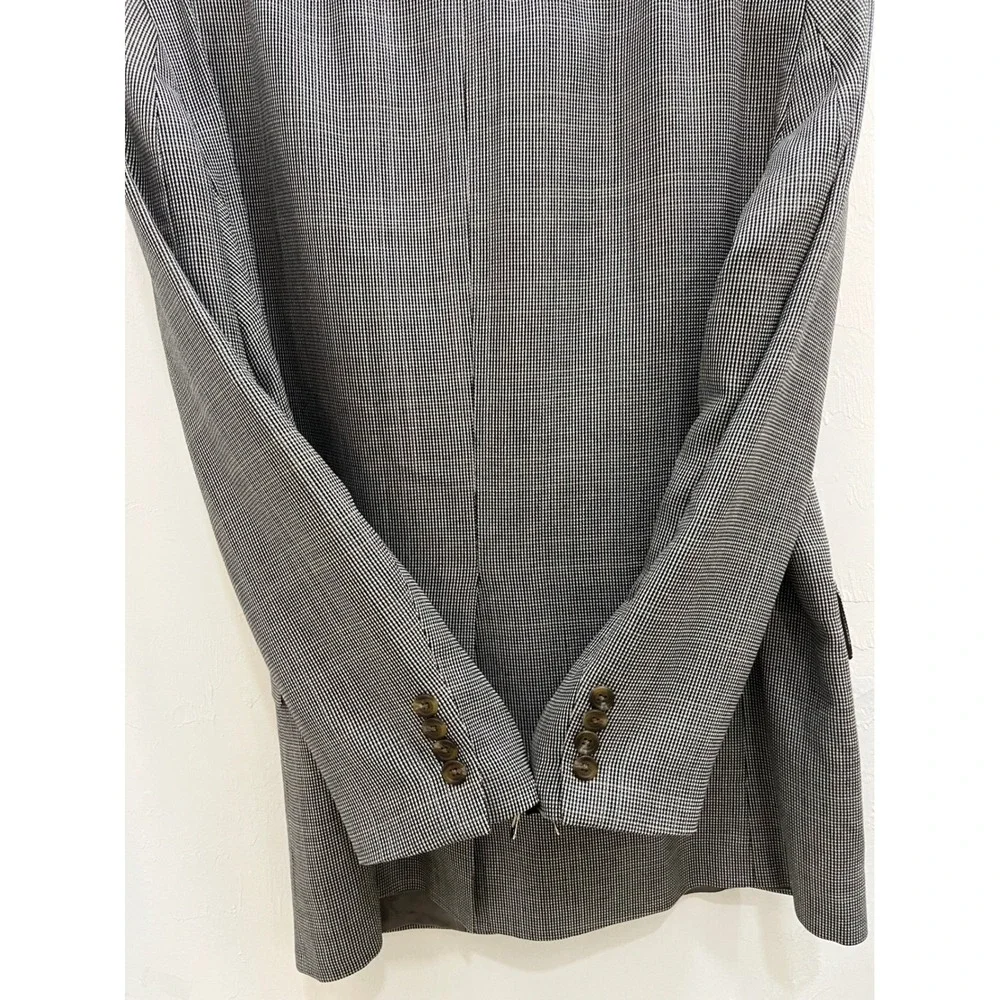 Lauren Ralph Lauren‎ Blazer Mens 42R Grey Silk Wool Sport Coat Made in Canada